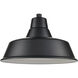 R Series Satin Black 17 inch Classic Warehouse Shade